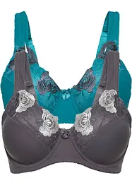 Reggiseno minimizer con ferretto  (pacco da 2), bonprix