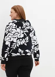 Felpa con zip e cotone, bonprix