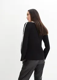 Maglia a maniche lunghe con spacchi a fondo manica, bonprix