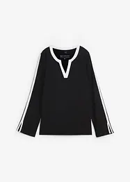 Maglia a maniche lunghe con spacchi a fondo manica, bonprix