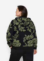 Felpa con zip e cotone, bonprix