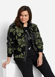 Felpa con zip e cotone, bonprix