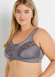 Reggiseno contenitivo senza ferretto con spalline imbottite (pacco da 2), bonprix