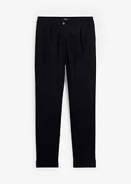 Pantaloni chino elasticizzati con cinta comoda e risvolto, bonprix