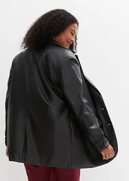 Blazer oversize in similpelle, bonprix