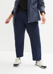 Pantaloni di cotone con pinces, bpc bonprix collection