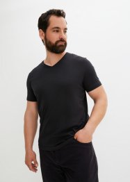 T-shirt con scollo a V (pacco da 3), bpc bonprix collection