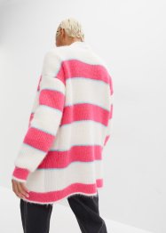 Cardigan oversize a righe, RAINBOW