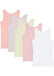 Canottiera con morbido cotone (pacco da 5), bonprix