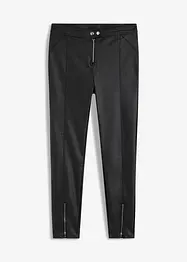 Pantaloni in similpelle con zip, bonprix