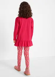 Maglia a maniche lunghe e leggings in puro cotone biologico (set 2 pezzi), bonprix