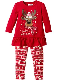 Maglia a maniche lunghe e leggings in puro cotone biologico (set 2 pezzi), bonprix