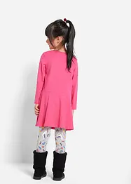 Abito di jersey, leggings, abito per bambola (set 3 pezzi), bonprix