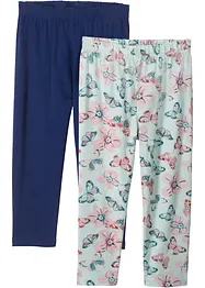 Leggings a pinocchietto con cotone biologico (pacco da 2), bonprix