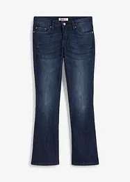 Jeans elasticizzati comfort bootcut, vita media, bonprix