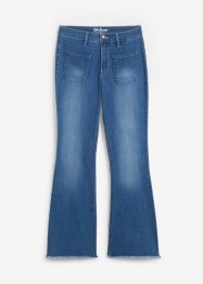 Jeans elasticizzati a vita alta, flared, John Baner JEANSWEAR
