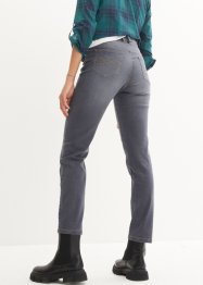 Jeans straight ultra morbidi, a vita media, bonprix