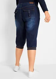 Jeans capri elasticizzati, bonprix