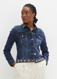 Giacca di jeans con applicazione di strass, BODYFLIRT boutique