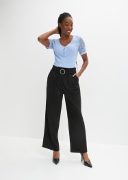 Pantaloni culotte operati con cintura, BODYFLIRT boutique