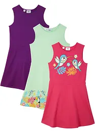 Abito in jersey di puro cotone biologico (pacco da 3), bonprix