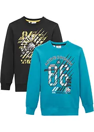 Felpa in puro cotone biologico (pacco da 2), bonprix