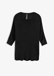 Maglione lungo e ampio con maniche a 3/4, bonprix