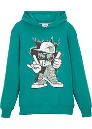 Felpa con cappuccio in misto cotone morbido, bonprix