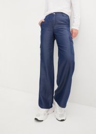 Jeans wide leg a vita alta con cinta comoda, bpc bonprix collection