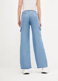 Jeans wide leg a vita alta con cinta comoda, bpc bonprix collection