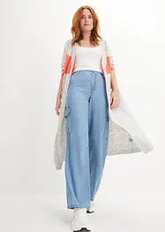 Jeans wide leg a vita alta con cinta comoda, bpc bonprix collection