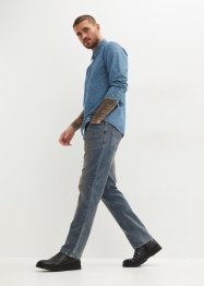 Camicia in jeans fantasia a maniche lunghe, John Baner JEANSWEAR