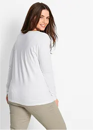 Maglia elasticizzata aderente a maniche  lunghe, bonprix