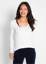 Maglia elasticizzata aderente a maniche  lunghe, bonprix