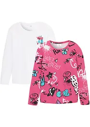 Maglia boxy in puro cotone biologico (pacco da 2), bonprix