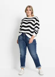 Jeans boyfriend, vita media, bonprix