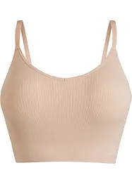 Reggiseno bustier a coste senza cuciture Feel Comfort, bonprix