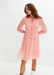 Abito di chiffon operato, bonprix