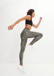 Leggings sportivi ad asciugatura rapida in fantasia, bonprix