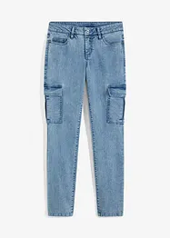 Jeans cargo straight con effetto lavato, bonprix