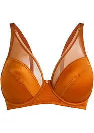 Reggiseno minimizer con ferretto e tessuto lucido, bonprix