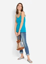 Top con spalline sottili in puro cotone (pacco da 3), bonprix