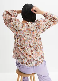 Blusa fantasia in cotone biologico, RAINBOW