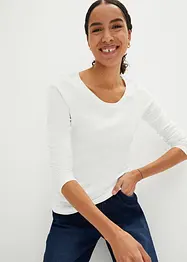 Maglia a maniche lunghe in puro cotone biologico, bonprix