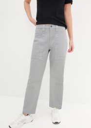 Pantaloni in twill con tasche applicate, bpc bonprix collection