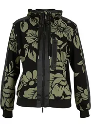 Felpa con zip e cotone, bonprix