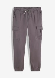 Pantaloni cargo elasticizzati con elastico in vita slim fit straight, RAINBOW