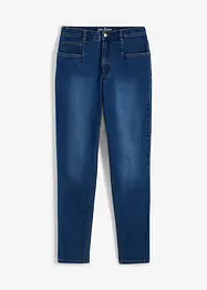 Mom jeans elasticizzati, a vita alta, bonprix