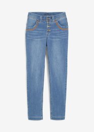 Jeans elasticizzati straight, a vita media, bonprix