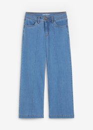 Jeans cropped wide leg, a vita media, bonprix